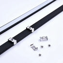 Modern silver u-shape led bar strip light kitchen under cabinet tube by Decorbites