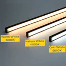 Modern silver u-shape led bar strip light kitchen under cabinet tube by Decorbites