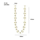 GobekUsa Crystal Gold Chain Chandelier Ceiling Lamp for Home Décor