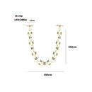 GobekUsa Crystal Gold Chain Chandelier Ceiling Lamp for Home Décor