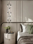 GobekUsa Crystal Gold Chain Chandelier Ceiling Lamp for Home Décor