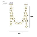 GobekUsa Crystal Gold Chain Chandelier Ceiling Lamp for Home Décor