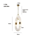 GobekUsa Crystal Gold Chain Chandelier Ceiling Lamp for Home Décor