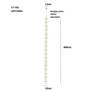 GobekUsa Crystal Gold Chain Chandelier Ceiling Lamp for Home Décor