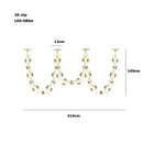 GobekUsa Crystal Gold Chain Chandelier Ceiling Lamp for Home Décor