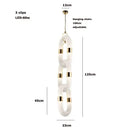 GobekUsa Crystal Gold Chain Chandelier Ceiling Lamp for Home Décor