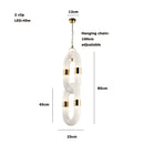 GobekUsa Crystal Gold Chain Chandelier Ceiling Lamp for Home Décor