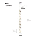 GobekUsa Crystal Gold Chain Chandelier Ceiling Lamp for Home Décor