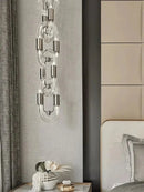 GobekUsa Crystal Gold Chain Chandelier Ceiling Lamp for Home Décor