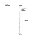 GobekUsa Crystal Gold Chain Chandelier Ceiling Lamp for Home Décor