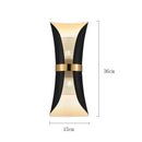 GobekUsa Modern Simple Wall Lamp Lights Scone for Bedroom Bathroom Black Gold