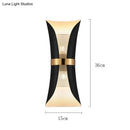 GobekUsa Modern Simple Wall Lamp Lights Scone for Bedroom Bathroom Black Gold