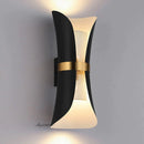 GobekUsa Modern Simple Wall Lamp Lights Scone for Bedroom Bathroom Black Gold
