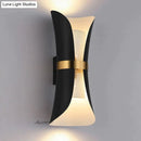 GobekUsa Modern Simple Wall Lamp Lights Scone for Bedroom Bathroom Black Gold