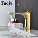 GobekUsa Basin Faucet Hot&Cold Mixer Tap Brass Gold/Chrome/White/Red/Black for Bathroom Sink