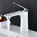 GobekUsa Basin Faucet Hot&Cold Mixer Tap Brass Gold/Chrome/White/Red/Black for Bathroom Sink