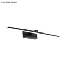 GobekUsa Sleek LED Black Vanity Wall Light - Modern Wall Mounted Lighting for Bathroom in Warm/White Light