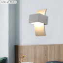 GobekUsa Sleek Curved Metal Wall Mount LED Sconce Light in Warm/White - Modern Lighting Solution