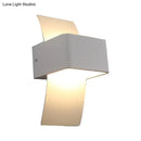 GobekUsa Sleek Curved Metal Wall Mount LED Sconce Light in Warm/White - Modern Lighting Solution