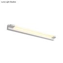 GobekUsa Modern LED Vanity Sconce Light for Bathroom - Slim 18"/21.5" Wide, Warm/White Lighting, Metal Finish (Black/White)