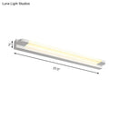 GobekUsa Modern LED Vanity Sconce Light for Bathroom - Slim 18"/21.5" Wide, Warm/White Lighting, Metal Finish (Black/White)