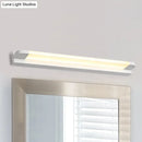 GobekUsa Modern LED Vanity Sconce Light for Bathroom - Slim 18"/21.5" Wide, Warm/White Lighting, Metal Finish (Black/White)