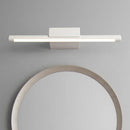 GobekUsa Contemporary Slim Metal Vanity Sconce LED Light Fixture - 16"/19.5"/23.5" Wide - White/Warm Light - Wall Mounted