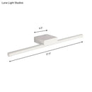 GobekUsa Contemporary Slim Metal Vanity Sconce LED Light Fixture - 16"/19.5"/23.5" Wide - White/Warm Light - Wall Mounted