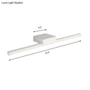 GobekUsa Contemporary Slim Metal Vanity Sconce LED Light Fixture - 16"/19.5"/23.5" Wide - White/Warm Light - Wall Mounted