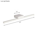 GobekUsa Contemporary Slim Metal Vanity Sconce LED Light Fixture - 16"/19.5"/23.5" Wide - White/Warm Light - Wall Mounted