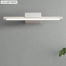 GobekUsa Contemporary Slim Metal Vanity Sconce LED Light Fixture - 16"/19.5"/23.5" Wide - White/Warm Light - Wall Mounted