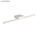 GobekUsa Contemporary Slim Metal Vanity Sconce LED Light Fixture - 16"/19.5"/23.5" Wide - White/Warm Light - Wall Mounted
