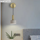 GobekUsa Modern Small Wall Mounted Metallic Bedside Reading Light