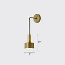 GobekUsa Modern Small Wall Mounted Metallic Bedside Reading Light