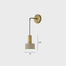 GobekUsa Modern Small Wall Mounted Metallic Bedside Reading Light
