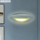 GobekUsa Modern Smiling Face LED Wall Lamp for Corridors - Black/White