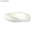 GobekUsa Modern Smiling Face LED Wall Lamp for Corridors - Black/White
