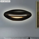 GobekUsa Modern Smiling Face LED Wall Lamp for Corridors - Black/White