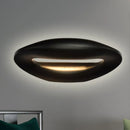 GobekUsa Modern Smiling Face LED Wall Lamp for Corridors - Black/White