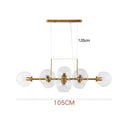 GobekUsa Glass Ball Pendant Lights for Dining Living Room Kitchen
