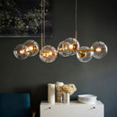 GobekUsa Glass Ball Pendant Lights for Dining Living Room Kitchen