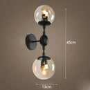 GobekUsa Glass Beans Wall Lamp Sconces LED Light Fixture for Home Deco Bedroom Hallway