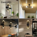 GobekUsa Glass Beans Wall Lamp Sconces LED Light Fixture for Home Deco Bedroom Hallway