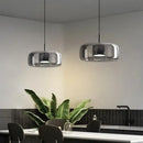 GobekUsa Glass Bowl Chandelier: Modern Nordic LED Smoke Hanging Lamp for Dining Room, Bar - Indoor Decor Lighting