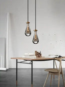GobekUsa Crystal Copper Pendant Lights Gold Home Decor Glass Hanging Lamp