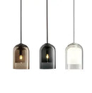 GobekUsa Glass LED Chandelier: Modern Nordic Design for Bedroom, Dining Room, and Office