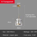 GobekUsa Glass LED Pendant Chandelier for Dining Room Bar Bedroom Decor