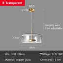 GobekUsa Glass LED Pendant Chandelier for Dining Room Bar Bedroom Decor