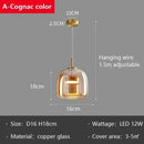 GobekUsa Glass LED Pendant Chandelier for Dining Room Bar Bedroom Decor