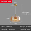 GobekUsa Glass LED Pendant Chandelier for Dining Room Bar Bedroom Decor